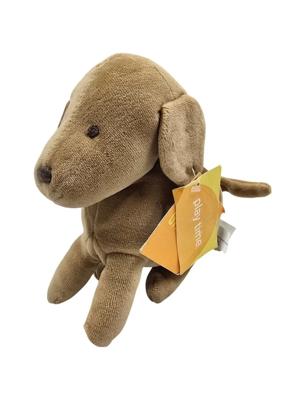 Gymboree Play Time Brown Tan Puppy Dog Plush Stuffed Animal Toy 2005 Spots NEW